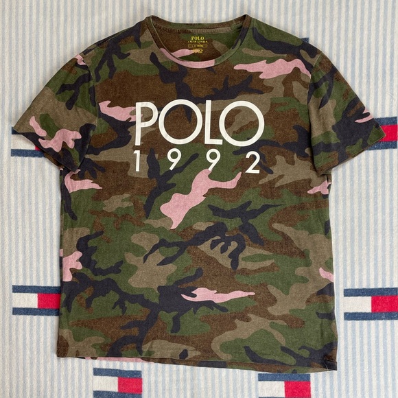 Polo Ralph Lauren Other - Polo by Ralph Lauren POLO 1992 Camo Camouflage short sleeve tee shirt